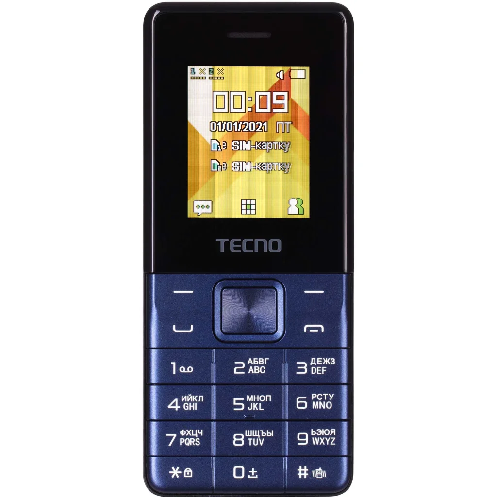 Телефон Tecno T301 2022 Deep Blue UA