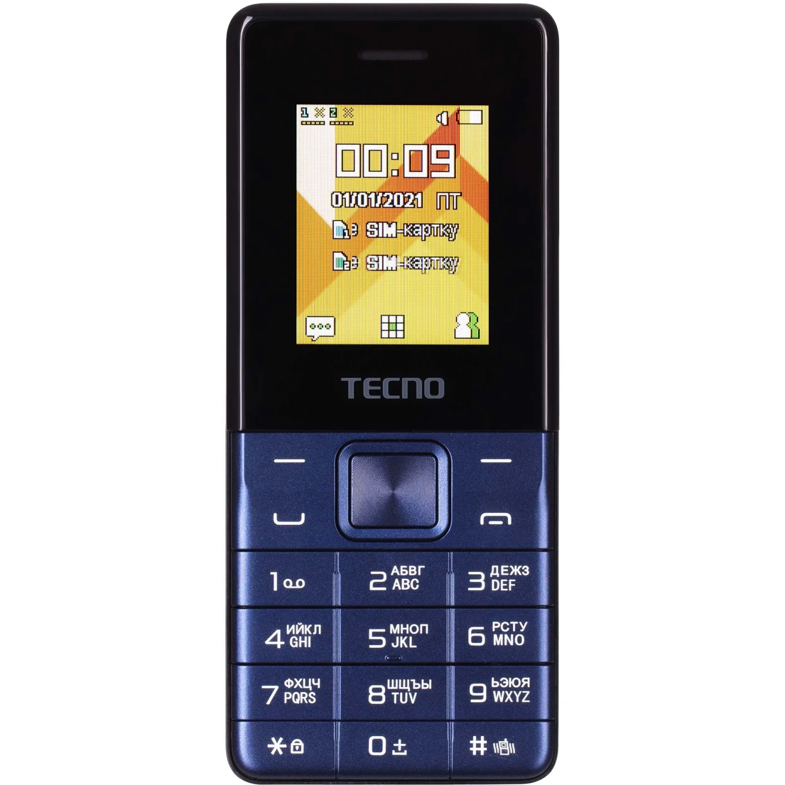 Телефон Tecno T301 2022 Deep Blue UA