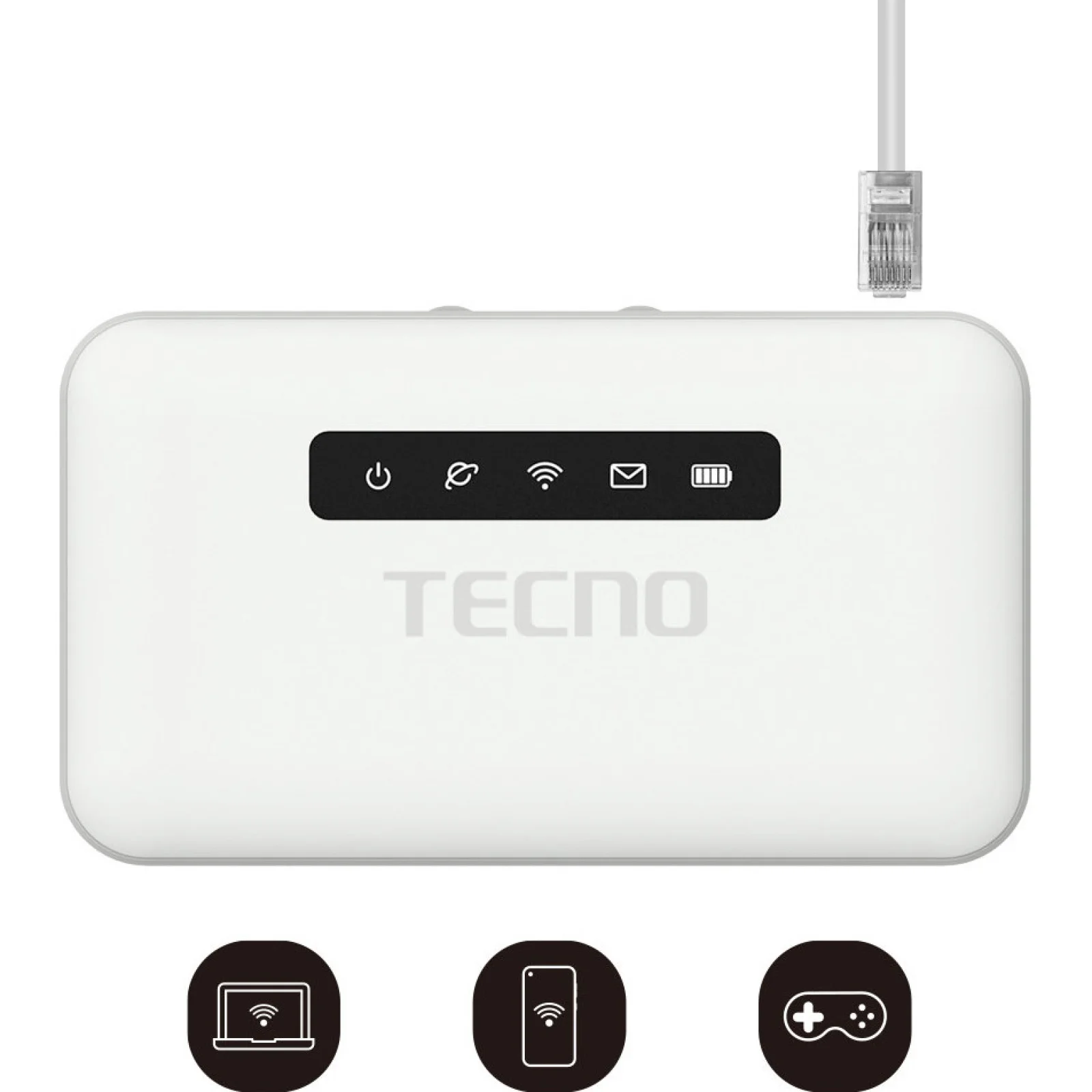 Модем 4G/3G + Wi-Fi роутер Tecno TR118 UA