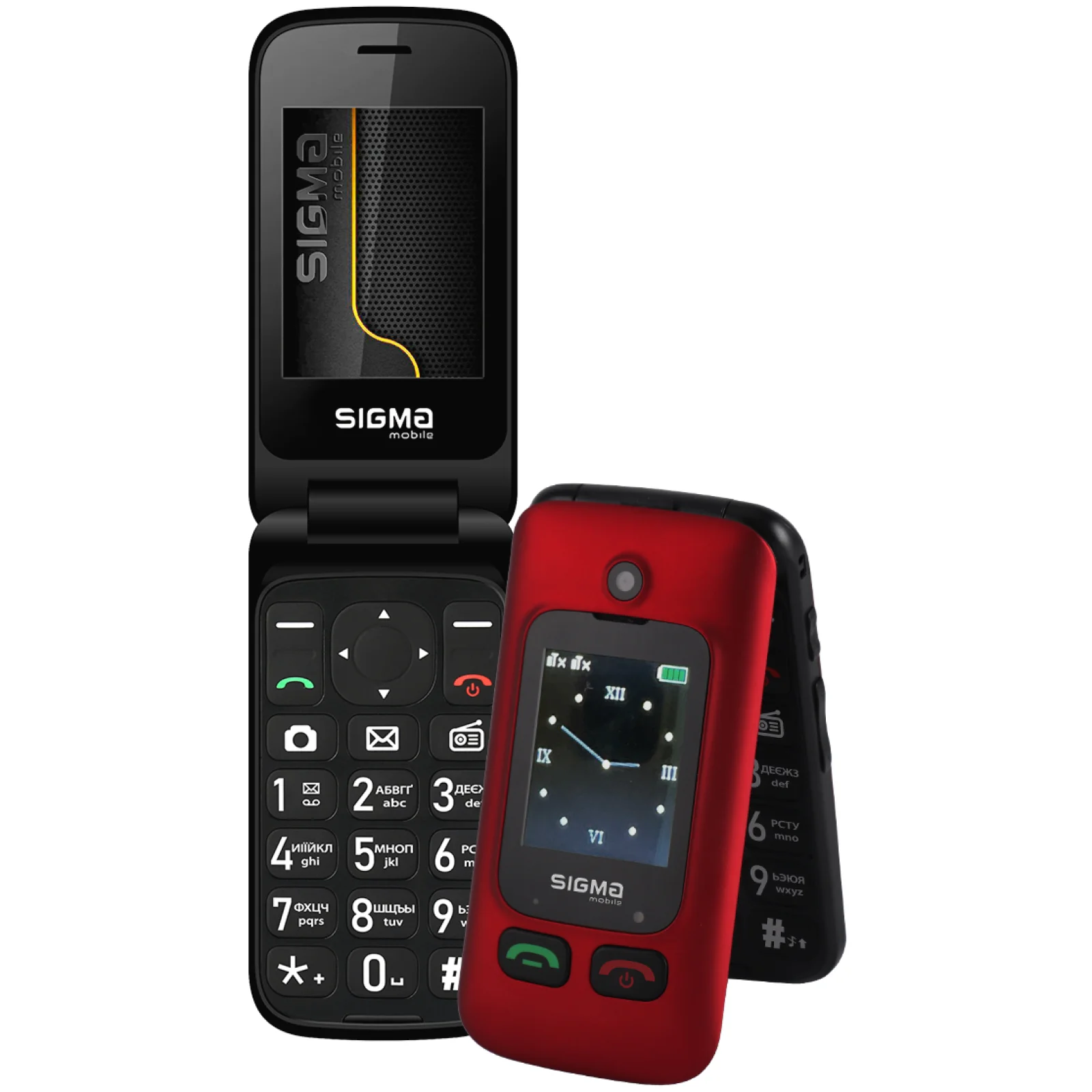 Мобильный телефон Sigma Mobile Comfort 50 Shell Duo Type-C Black-Red UA