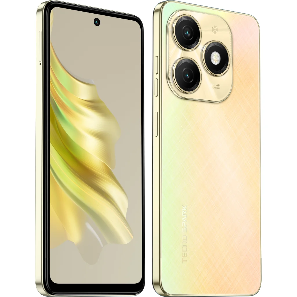 Смартфон Tecno Spark 20 KJ5n 8/256Gb Neon Gold (4894947013577) UA