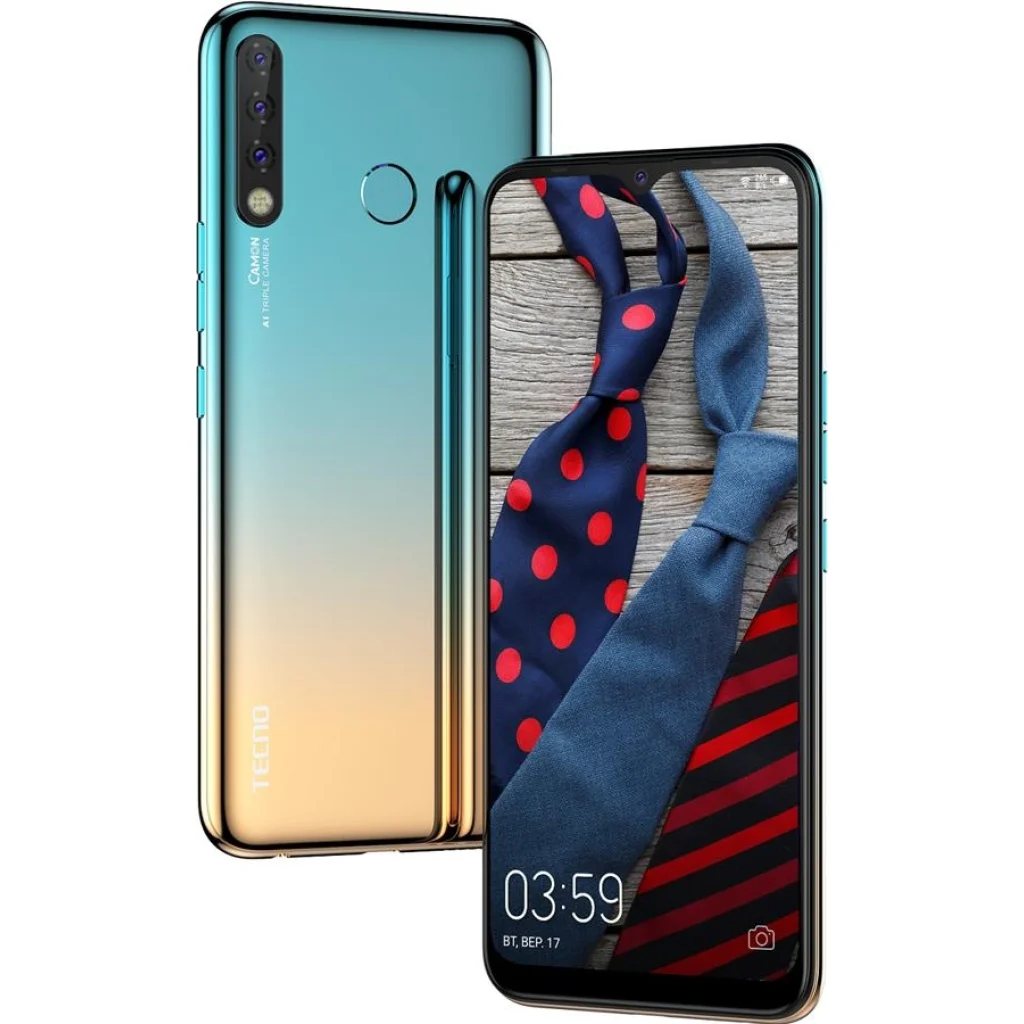Смартфон Tecno Camon 12 Air (CC6) 3/32Gb Dual Sim Sky Cyan UA