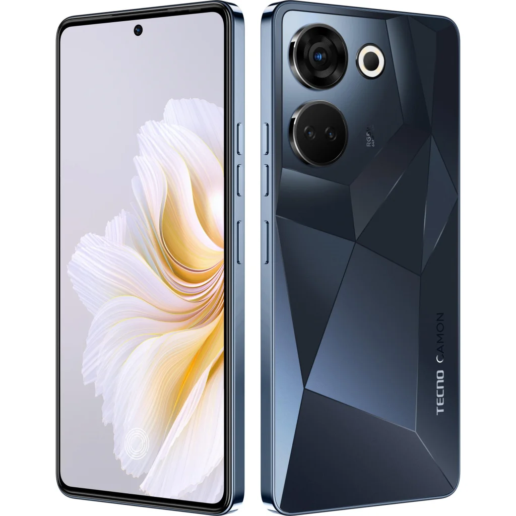 Смартфон Tecno Camon 20 Pro (CK7n) 8/256GB Predawn Black (4895180799792) UA