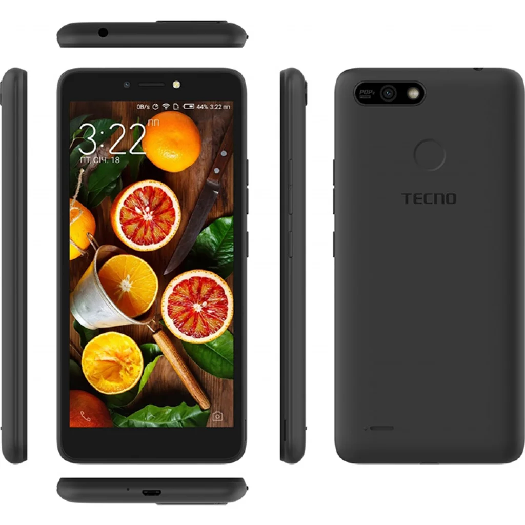 Смартфон Tecno POP 2 Power (B1p) 1/16Gb 2/32Gb Dual Sim Midnight Black UA