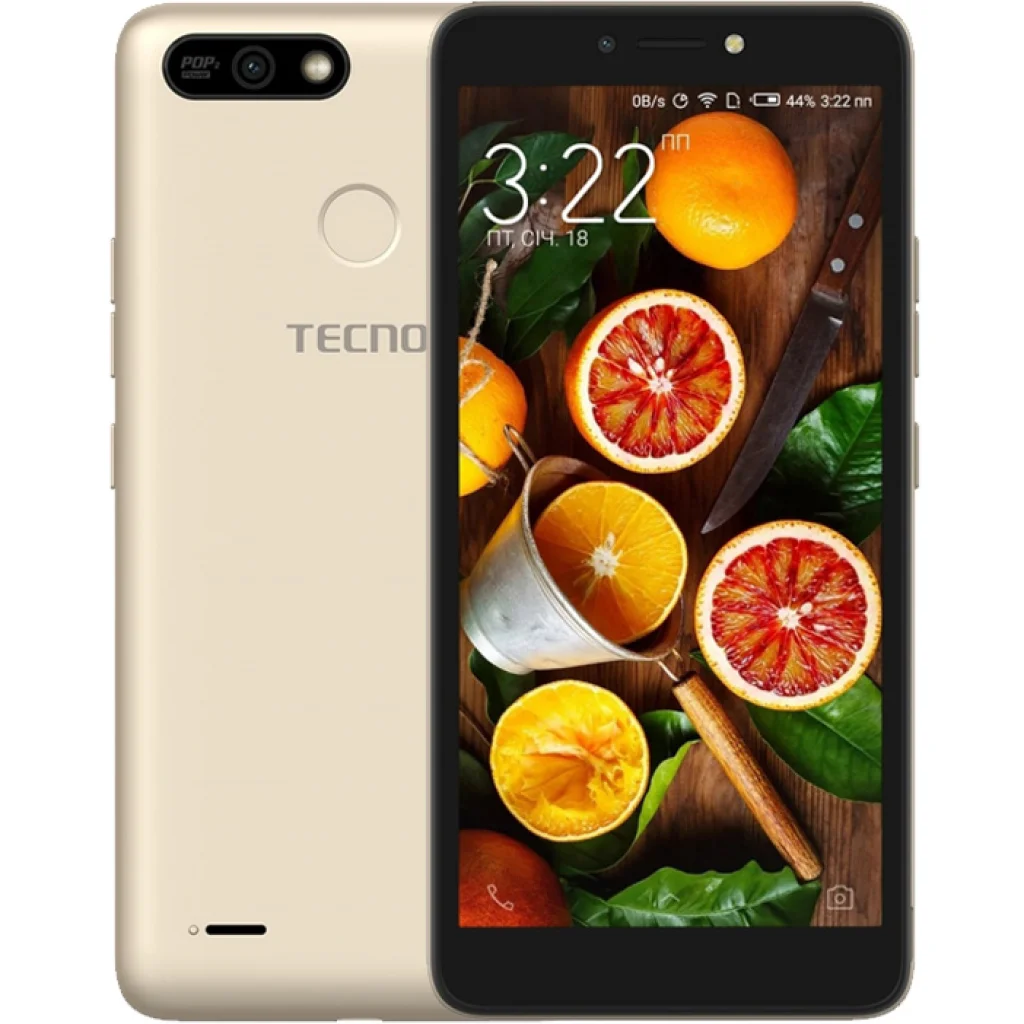 Смартфон Tecno POP 2 Power (B1p) 1/16Gb 2/32Gb Dual Sim Champagne Gold UA