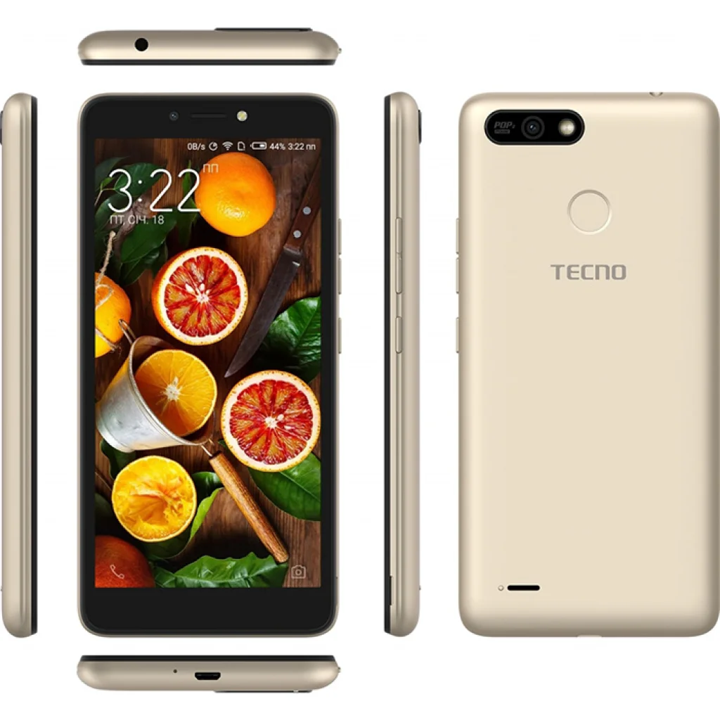 Смартфон Tecno POP 2 Power (B1p) 1/16Gb 2/32Gb Dual Sim Champagne Gold UA
