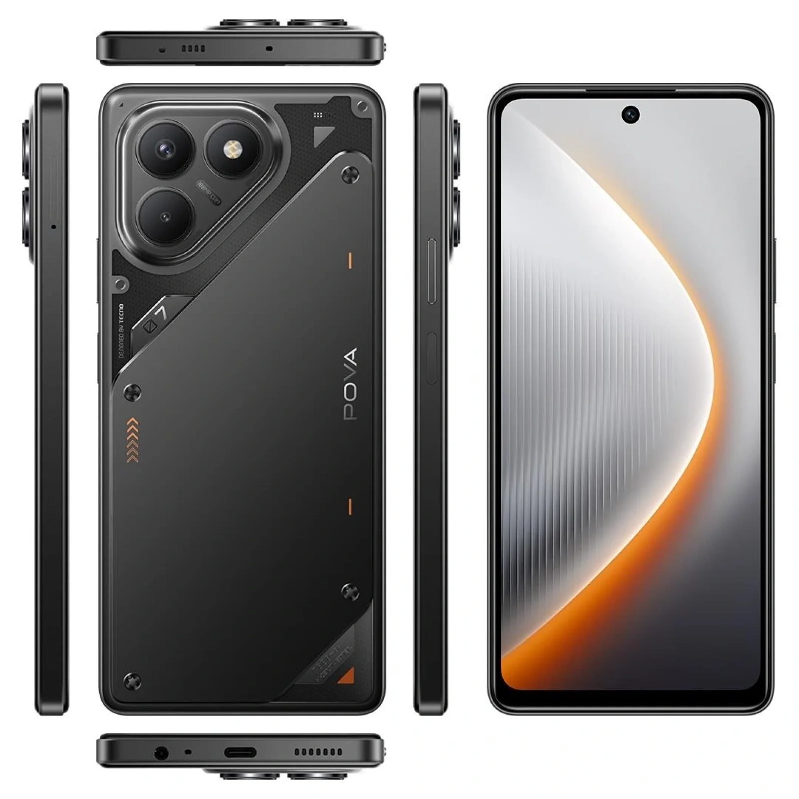 Смартфон Tecno Pova 7 Neo LJ6 8/256GB Geek Black (4894947086793) UA