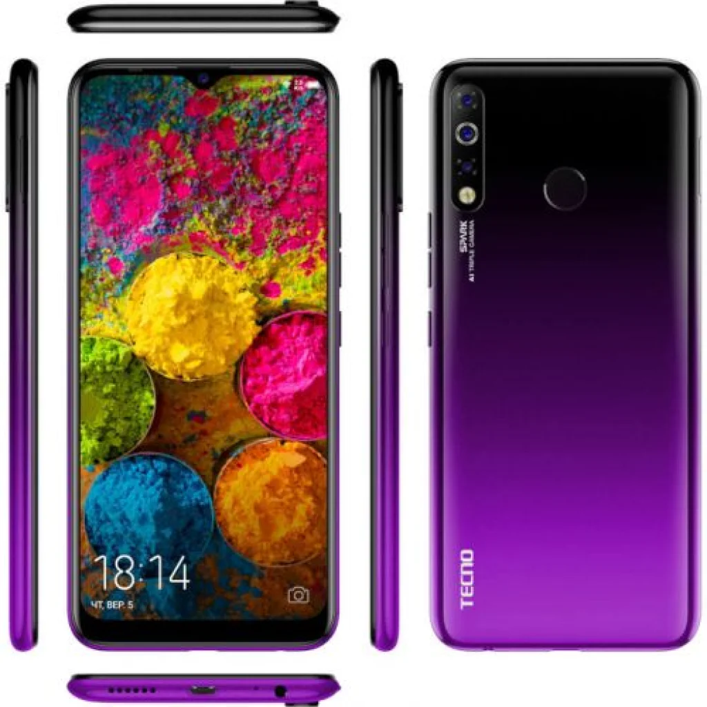 Смартфон Tecno Spark 4 (KC8) 2/32Gb Dual Sim Royal Purple UA