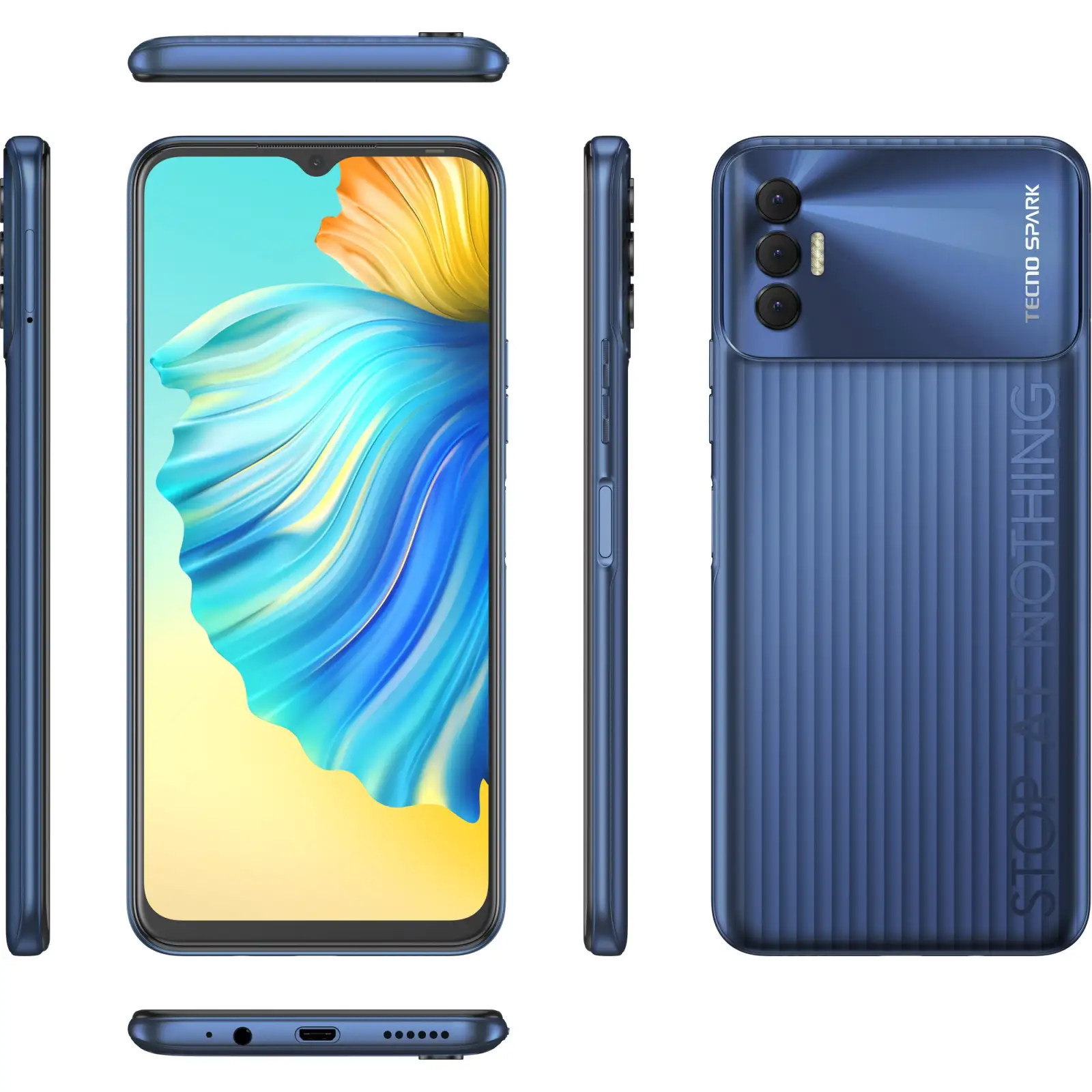 Смартфон Tecno Spark 8P KG7n NFC 4/64GB Atlantic Blue (4895180776755) UA
