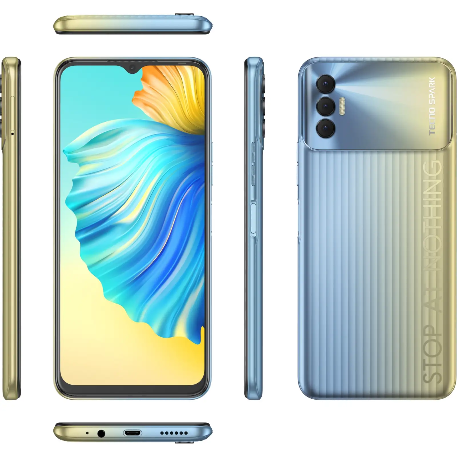 Смартфон Tecno Spark 8P KG7n NFC 4/64GB Tahiti Gold (4895180774836) UA