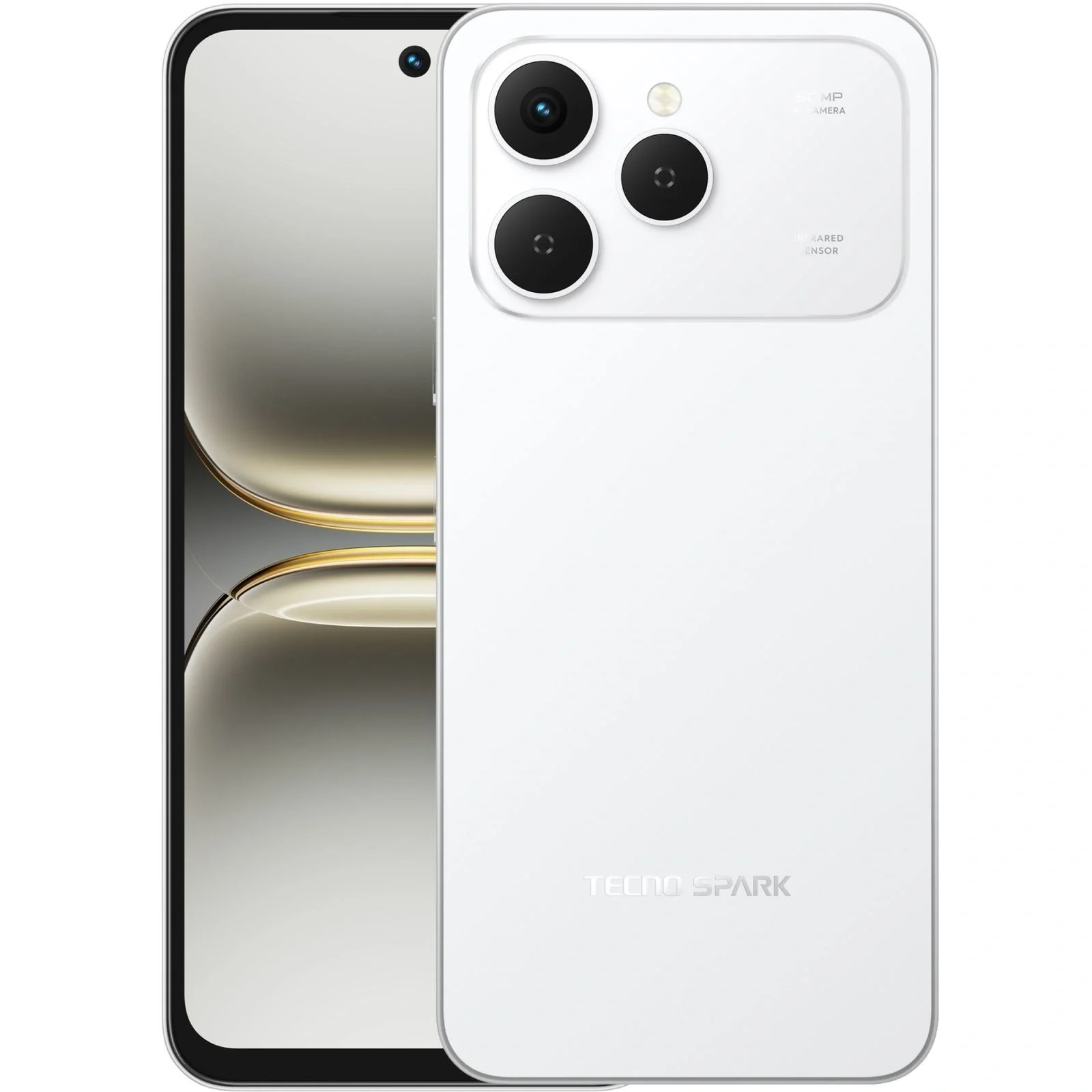 Смартфон Tecno Spark 40 KM5n 8/256GB Veil White (4894947091575) UA