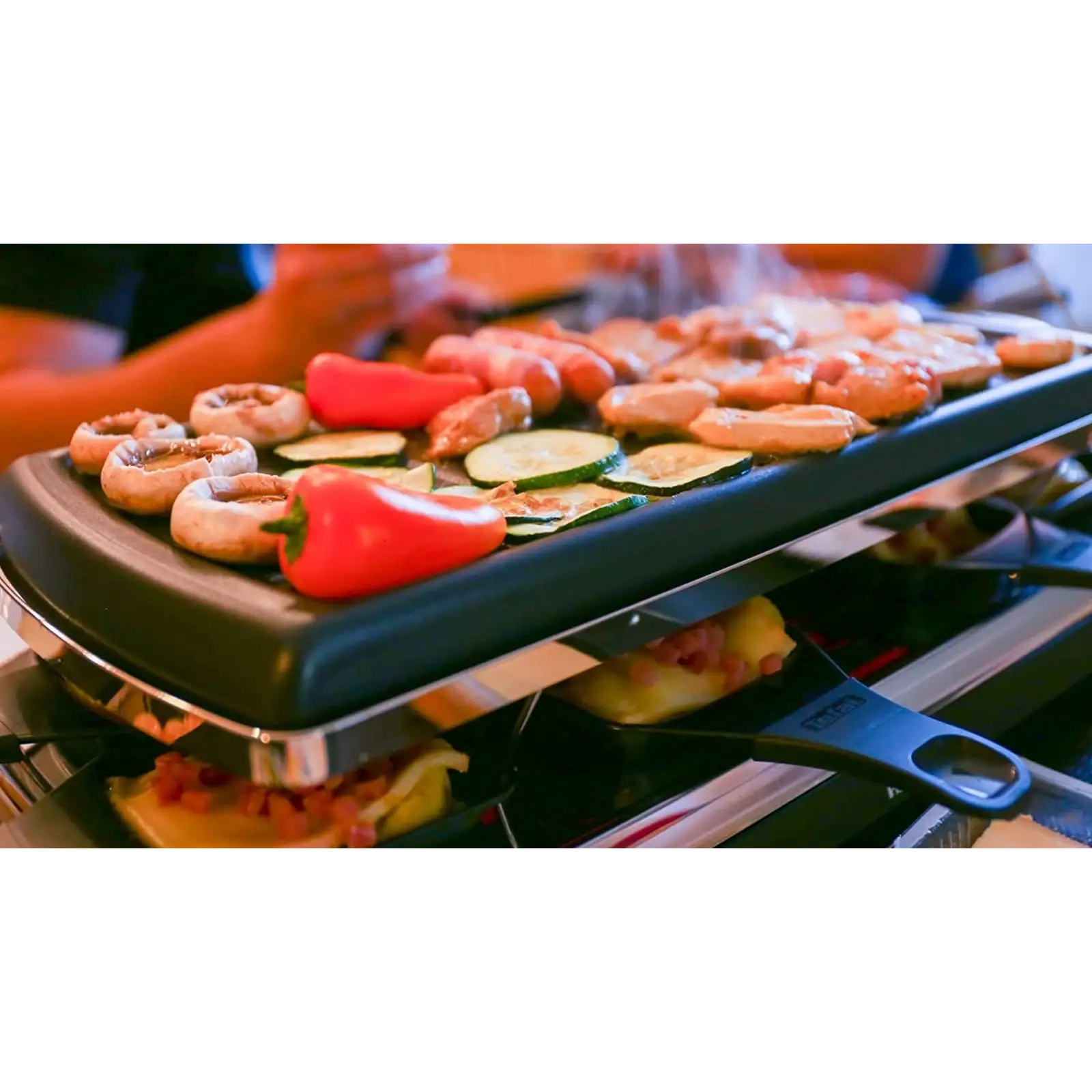 Раклетница-гриль Tefal Gourmet 10 Inox & Design RE4588