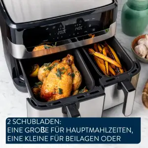 Мультипечь (аерофритюрница) Tefal Jamie Oliver Dual Drawer EY90JDE1