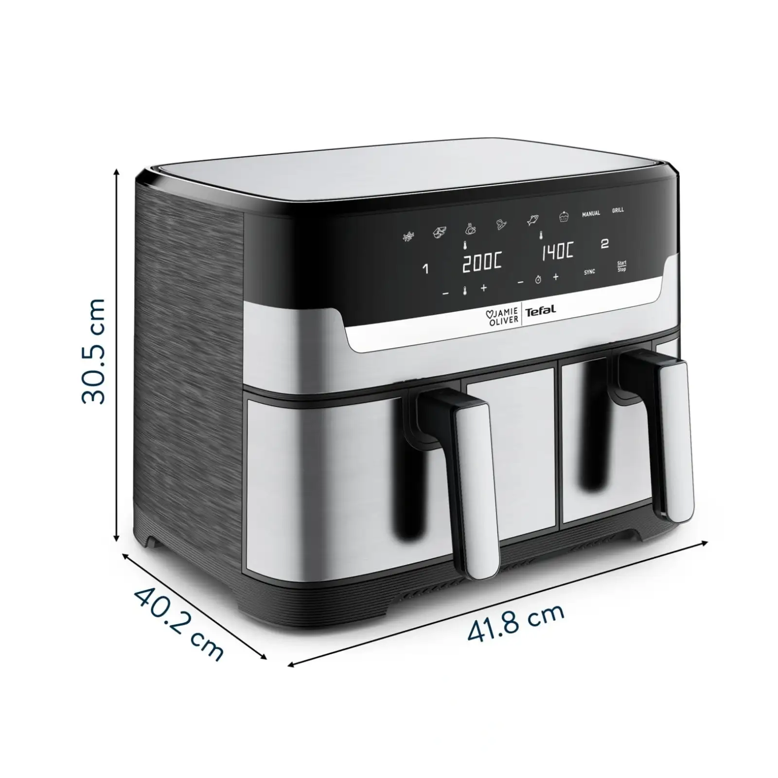 Мультипечь (аерофритюрница) Tefal Jamie Oliver Dual Drawer EY90JDE1