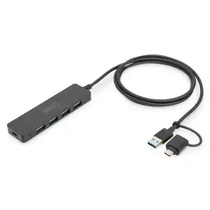 USB-Хаб Digitus USB-A/C 4-port Hub Slim Line (DA-70236) UA
