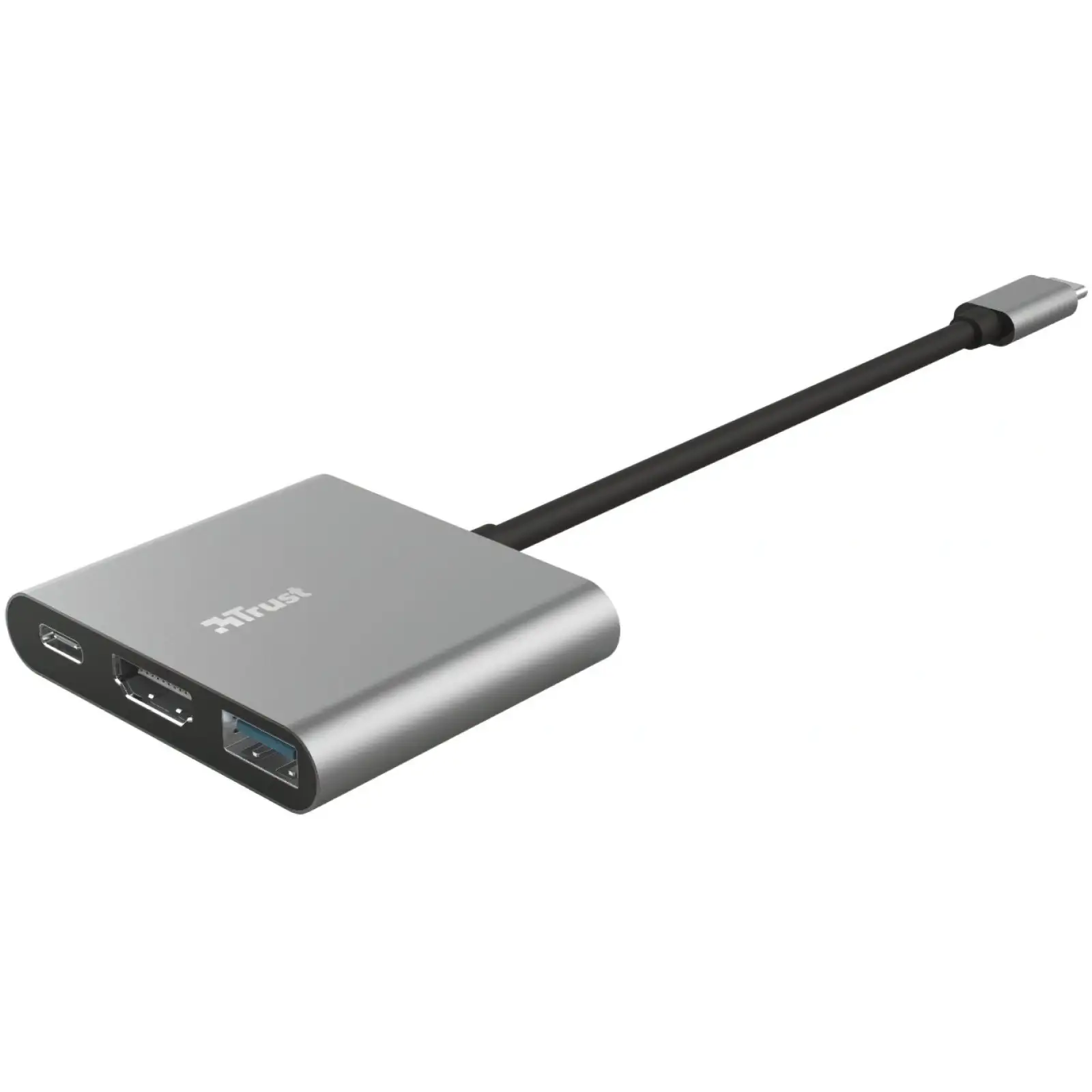 USB-Хаб Trust Dalyx 3-in-1 Multiport USB-C Adapter Aluminium (23772_TRUST) UA