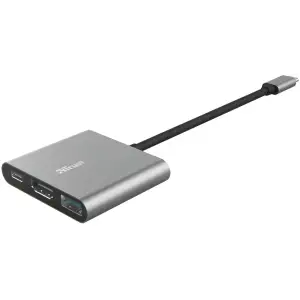 USB-Хаб Trust Dalyx 3-in-1 Multiport USB-C Adapter Aluminium (23772_TRUST) UA