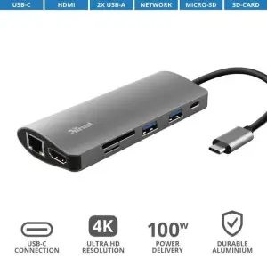 USB-Хаб Trust Dalyx 7-in-1 USB-C Multiport Adapter (23775_TRUST) UA