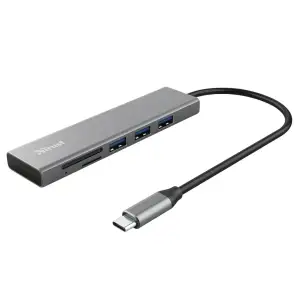 USB-Хаб Trust Halyx Fast USB-C Hub Card reader Aluminium (24191_TRUST) UA