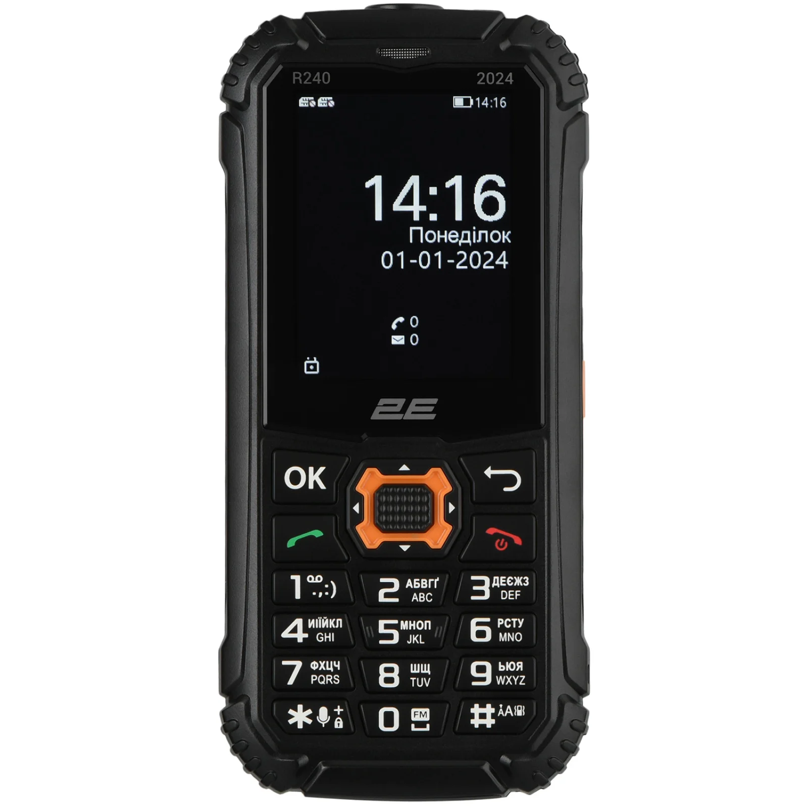 Мобільний телефон 2E R240 2024 Dual SIM Black UA