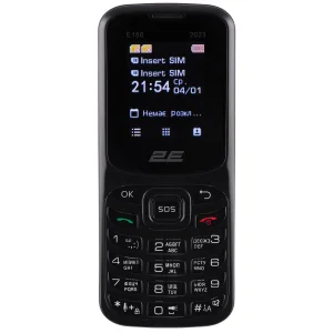 Мобільний телефон 2E E180 2023 1.77" 2SIM, 1000mAh, Чорний, 688130251044 UA