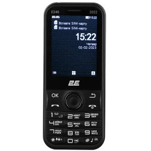 Мобільний телефон 2E E240 2022 Dual SIM Black, 688130245159 UA