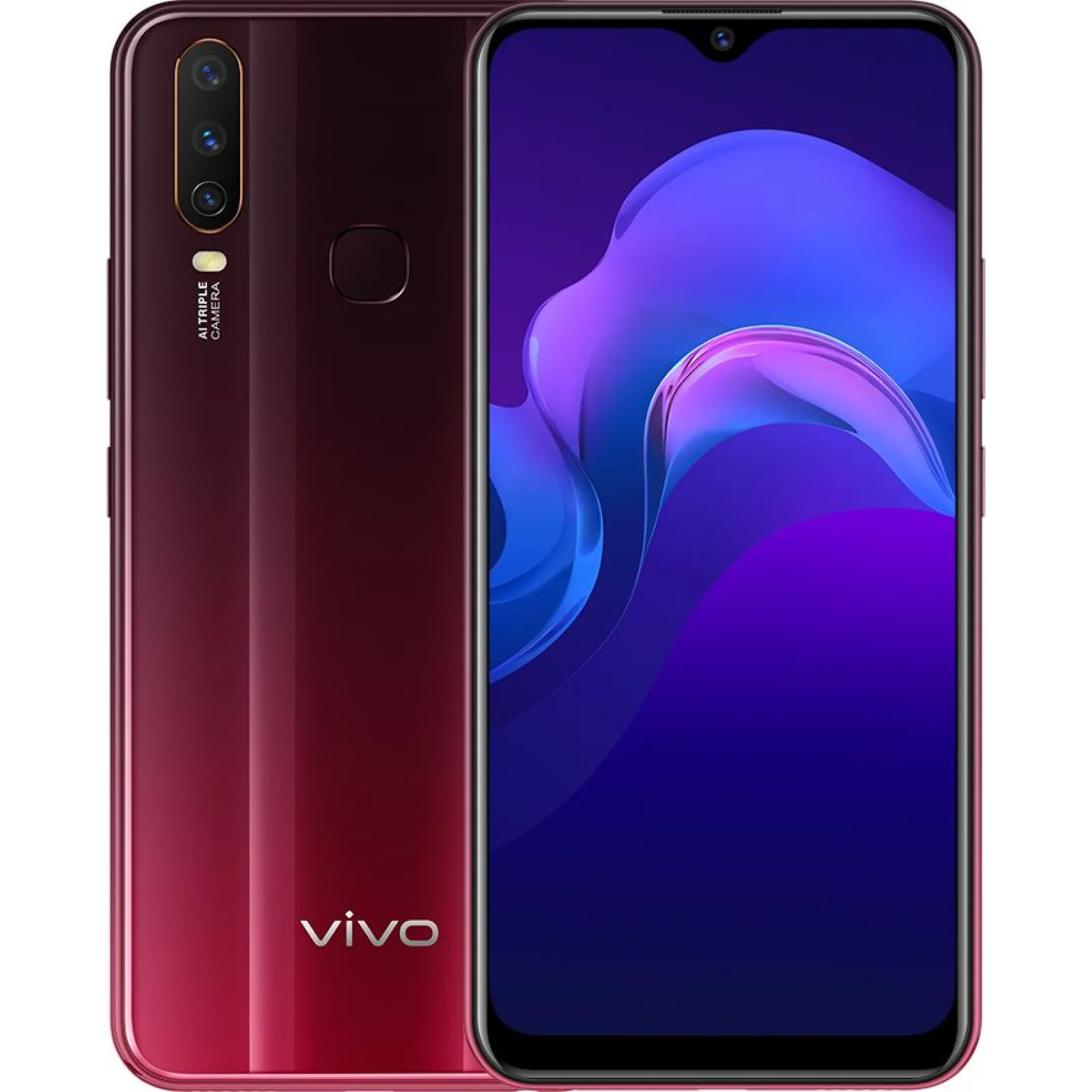 Смартфон VIVO Y15 4/64GB Burgundy Red UA
