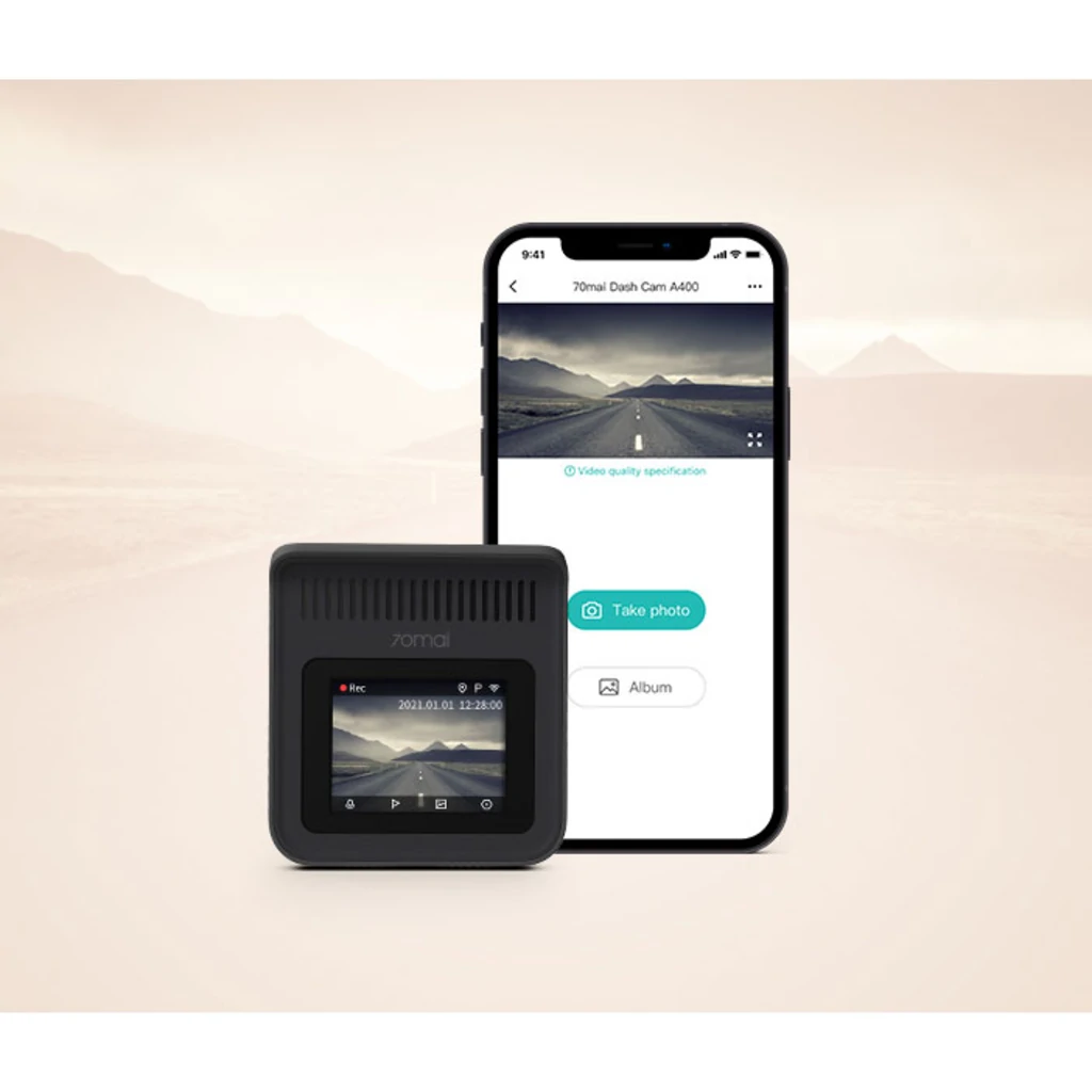 Відеореєстратор Xiaomi 70mai Dash Cam A400 (MIDRIVE A400) EU