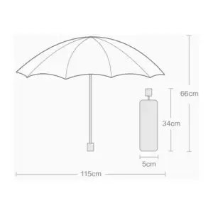 Парасолька RunMi 90 Points All-Round Umbrella Black (5052)