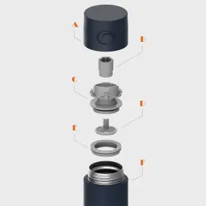 Термос Xiaomi Mijia Thermos Mug Bullet Cover Edition 480ml Dark Blue