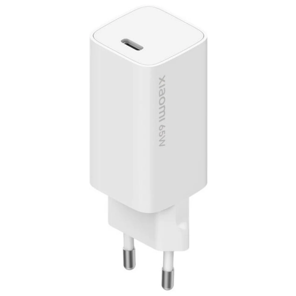 Мережевий зарядний пристрій Xiaomi Mi 65W Fast Charger with GaN Tech Type-C White (BHR4499GL, AD65GEU) EU