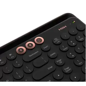 Беспровідна клавіатура Xiaomi MiiiW AIR85 Plus MWBK01 Keyboard Bluetooth Dual Mode Golden Black