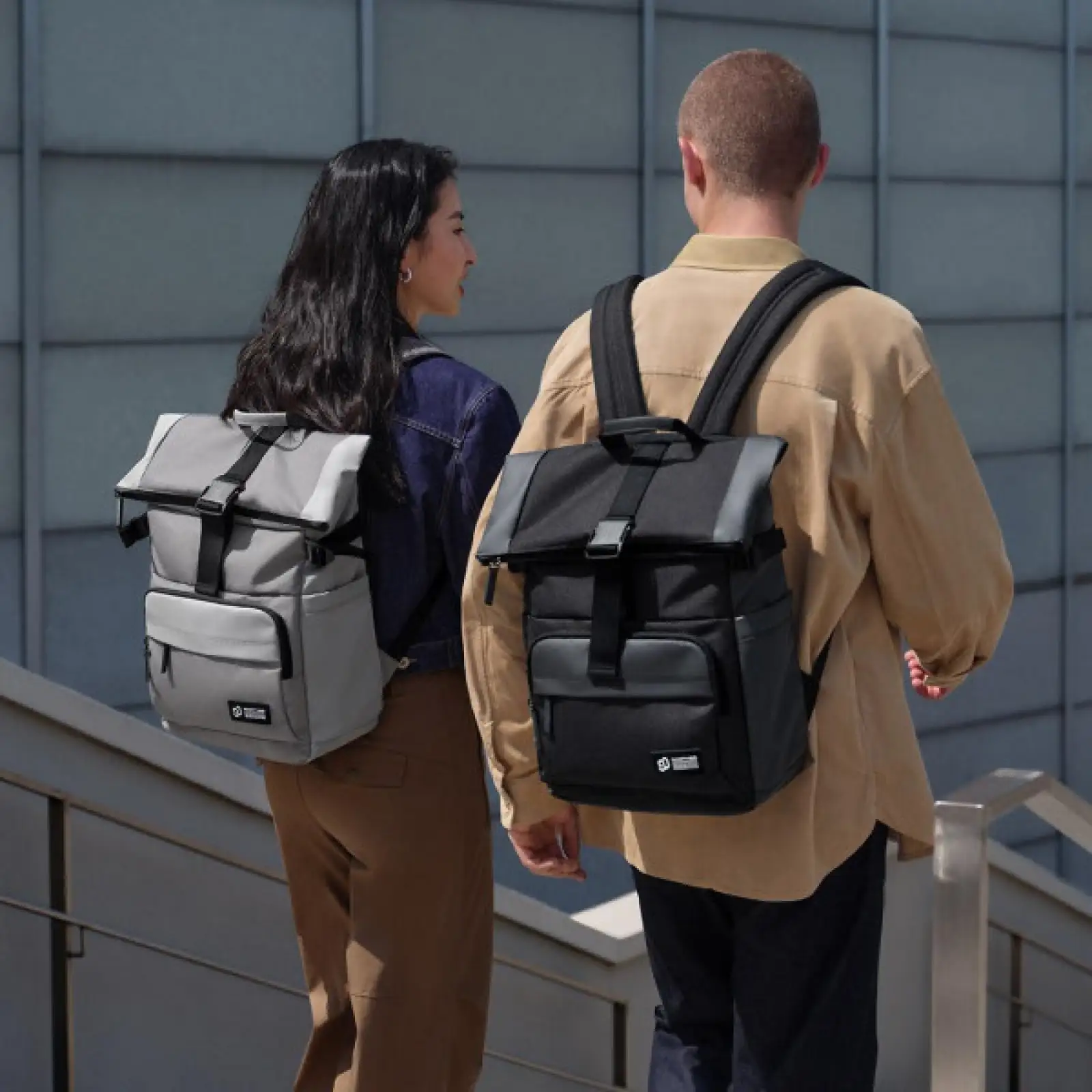 Рюкзак міський Xiaomi 90 Points Urban Roll Top Backpack Cold Grey 18,6/27,3L (6941413231671)