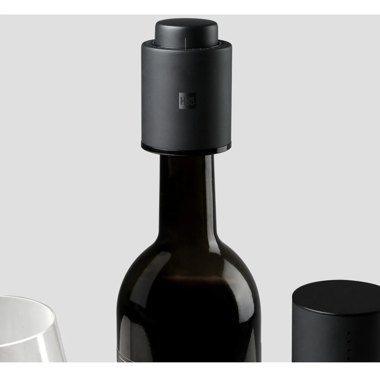 Стопор для вина Xiaomi HuoHou Vacuum Stopper Black (HU0075)