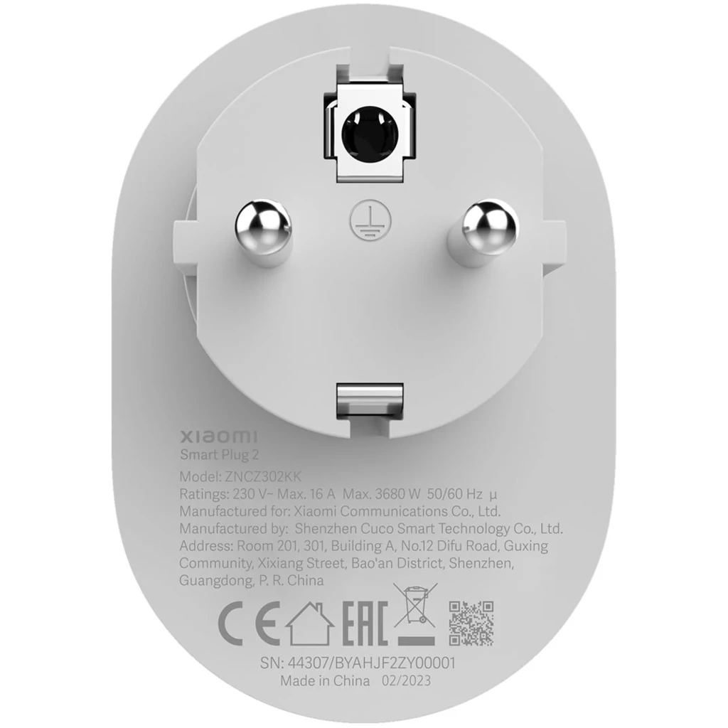 Розетка Xiaomi Mi Smart Plug 2 Wi-Fi White (BHR6868EU/ZNCZ302KK)