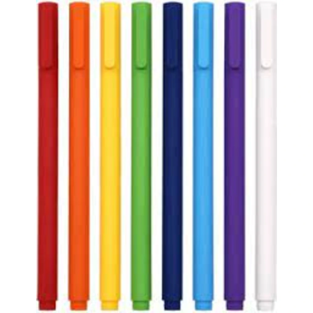Набор ручек Xiaomi Kaco K1 Candy Color Multicolor Black Gel Ink Pen 8pcs