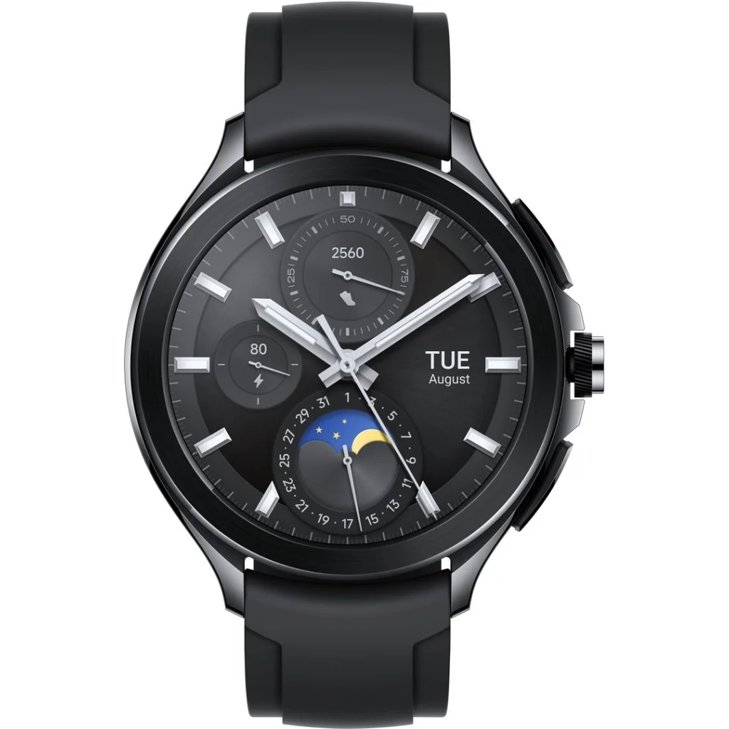 Смарт-годинник Xiaomi Watch 2 Pro Bluetooth Black Case with Black Fluororubber Strap (BHR7211GL) EU
