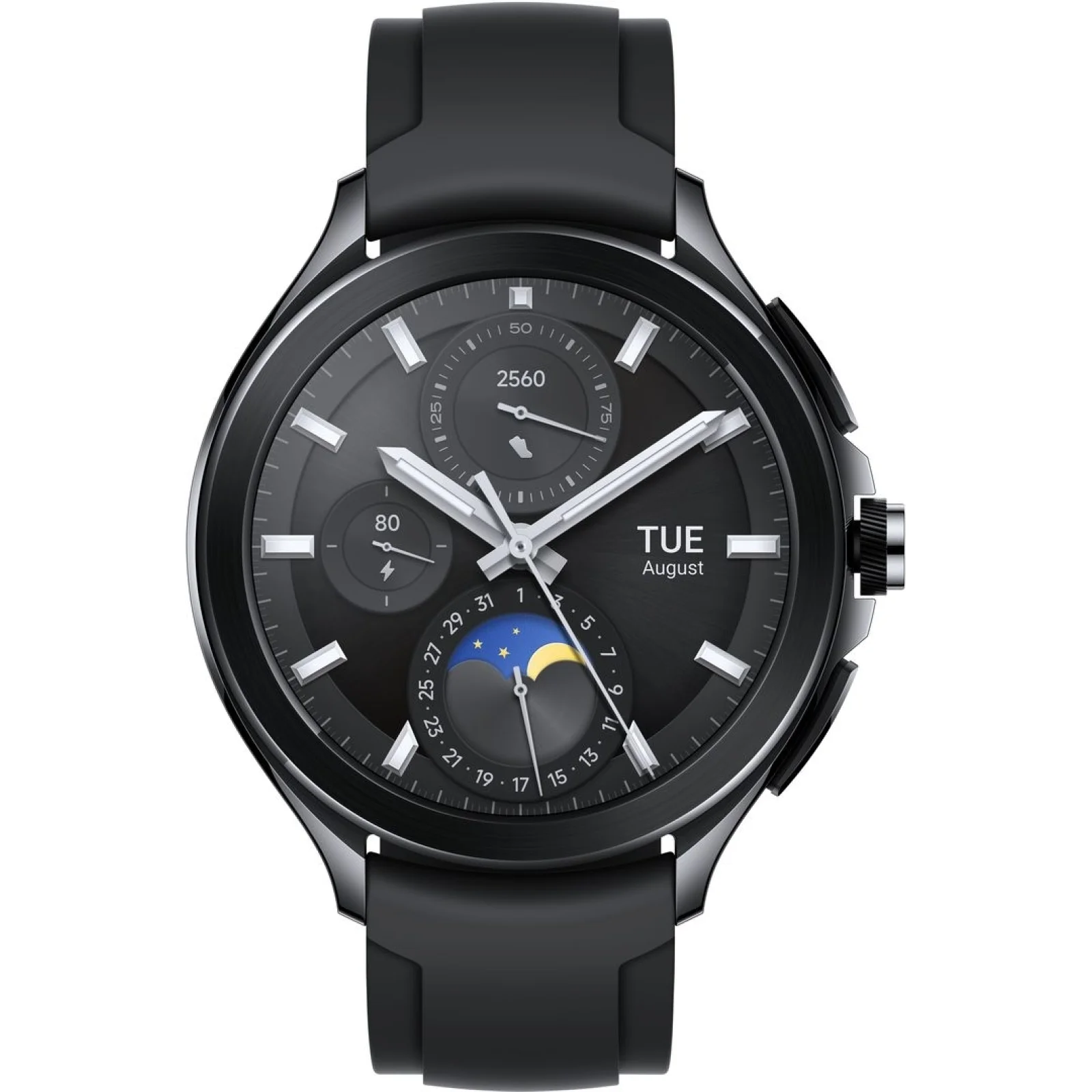 Смарт-часы Xiaomi Watch 2 Pro Bluetooth Black Case with Black Fluororubber Strap (BHR7211GL) EU