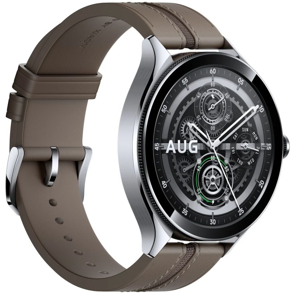 Смарт-годинник Xiaomi Watch 2 Pro Bluetooth Silver Case with Brown Leather Strap (BHR7216GL) EU