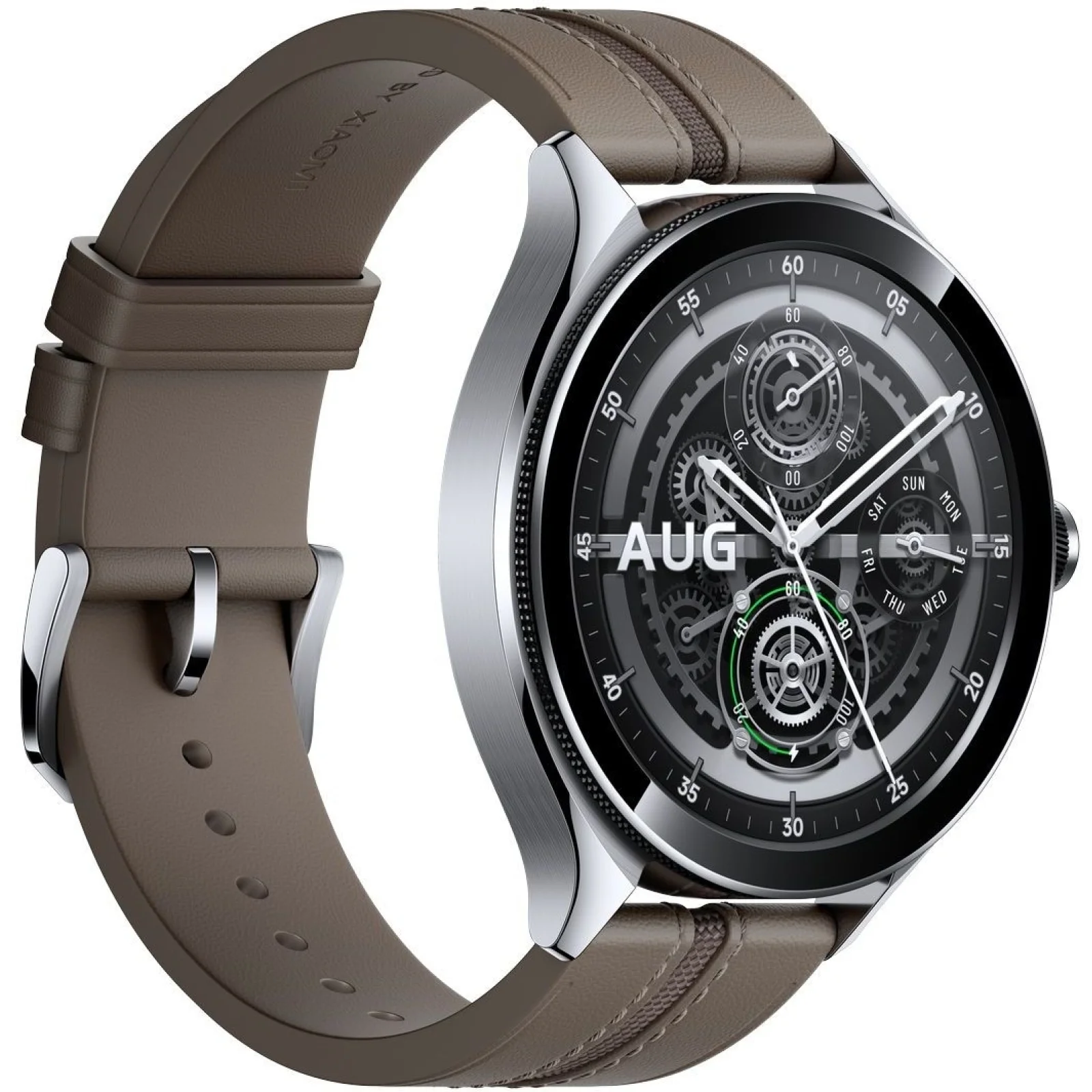 Смарт-годинник Xiaomi Watch 2 Pro Bluetooth Silver Case with Brown Leather Strap (BHR7216GL)