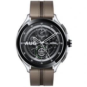Смарт-годинник Xiaomi Watch 2 Pro Bluetooth Silver Case with Brown Leather Strap (BHR7216GL) EU