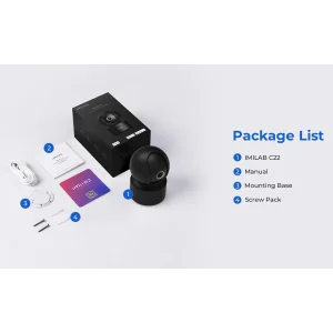 IP-камера відеоспостереження IMILAB C22 Home Security Camera Black (CMSXJ60A) EU