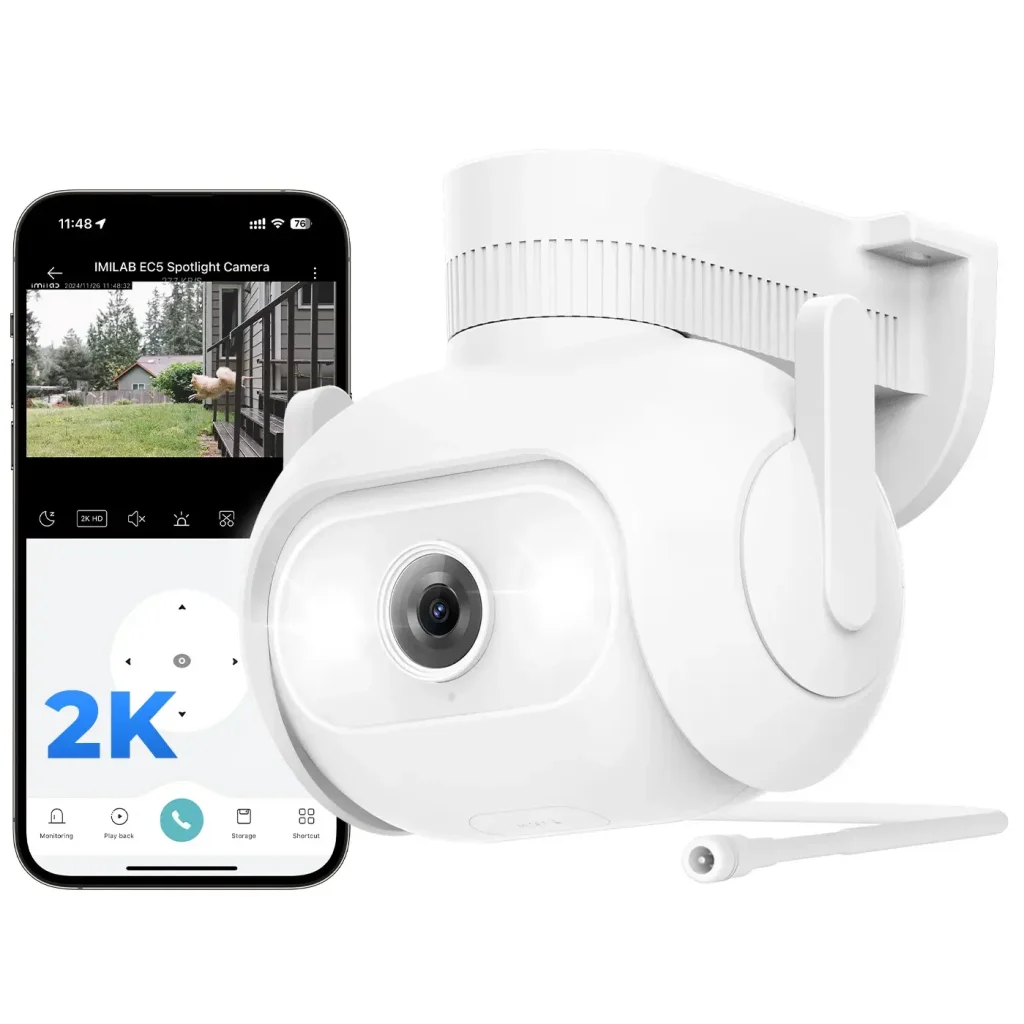 IP-камера видеонаблюдения IMILAB EC5 Floodlight Camera + LAN-порт (CMSXJ55A) EU