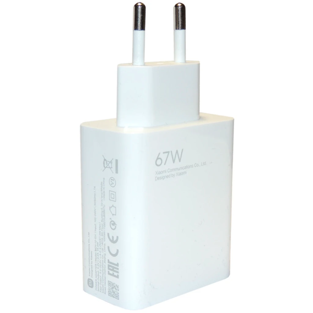 Блок питания Xiaomi Wall Charger 67W White + USB-C (BHR6035EU)