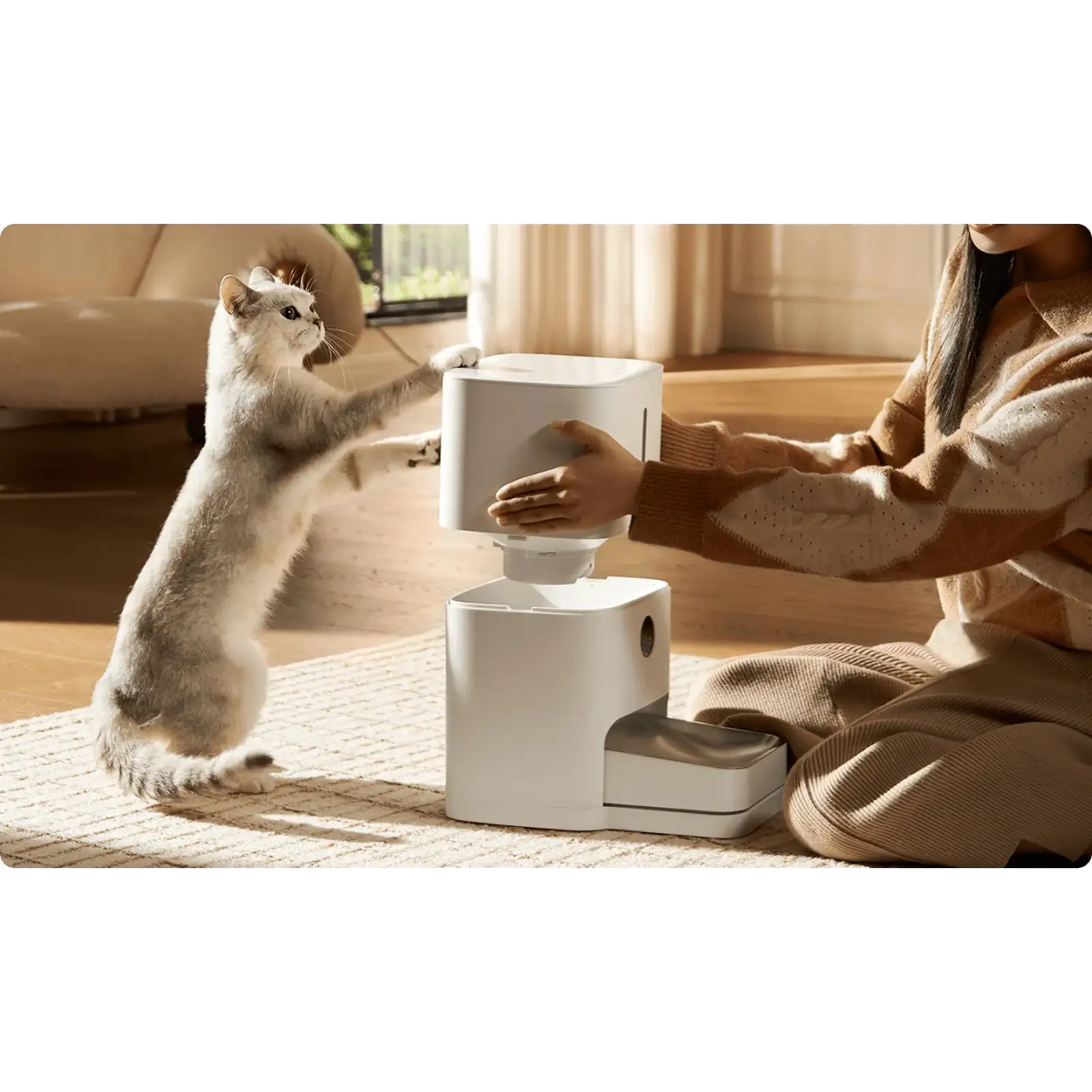 Смарт кормушка Xiaomi Pet Feeder 2 White (BHR9030EU) EU