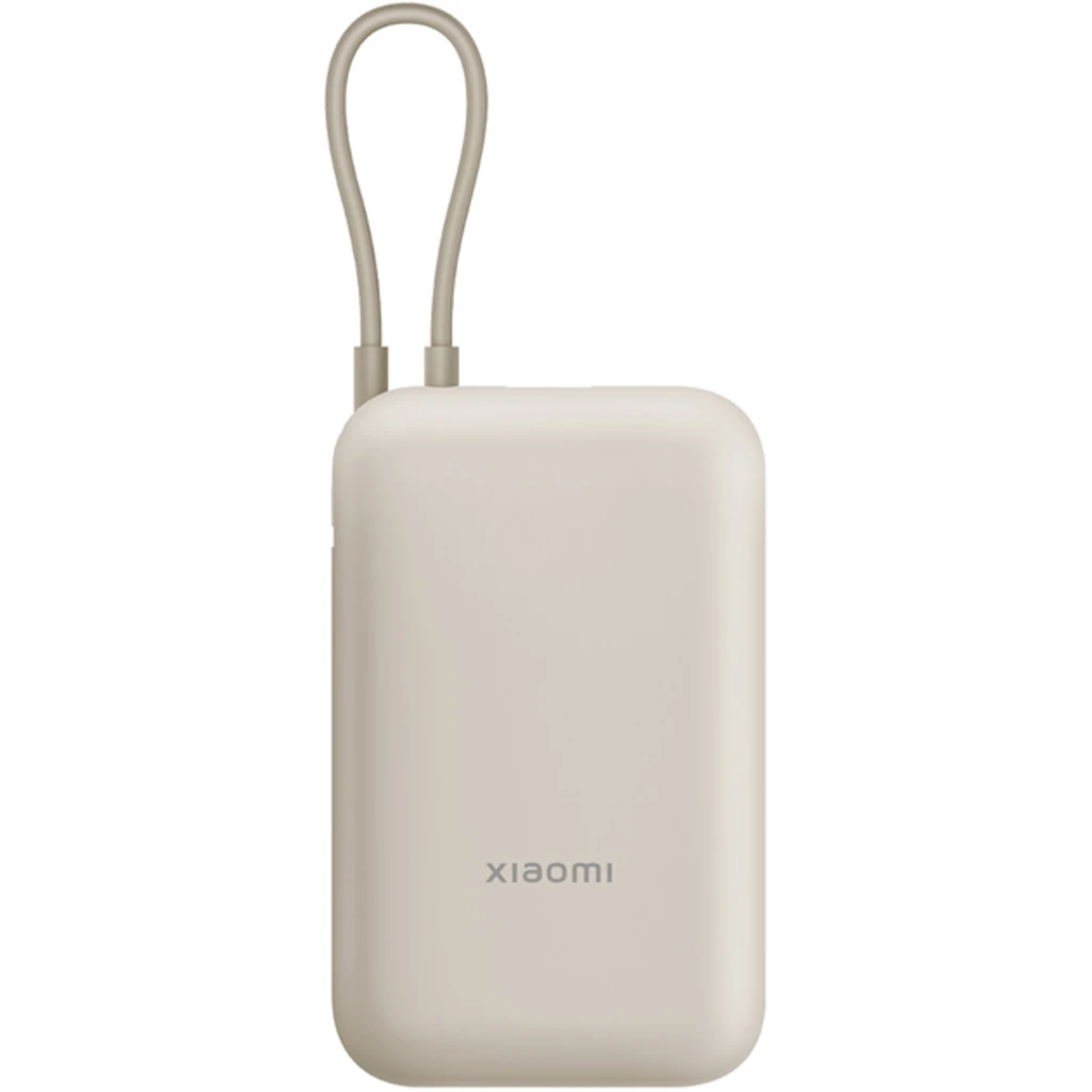 Зовнішній акумулятор Xiaomi 10000mAh 22.5W Integrated Cable Beige (BHR9072GL) EU