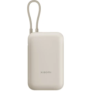 Внешний аккумулятор Xiaomi 10000mAh 22.5W Integrated Cable Beige (BHR9072GL) EU