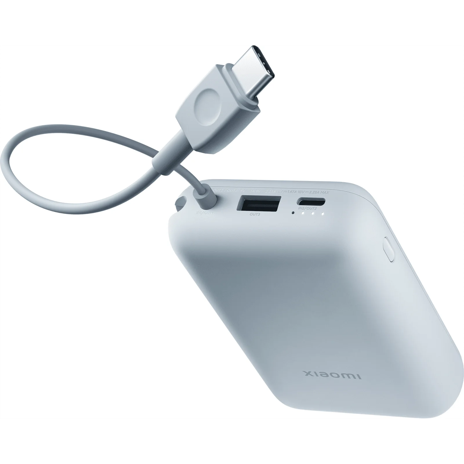 Внешний аккумулятор Xiaomi 10000mAh 22.5W Integrated Cable Blue (BHR9073GL) EU