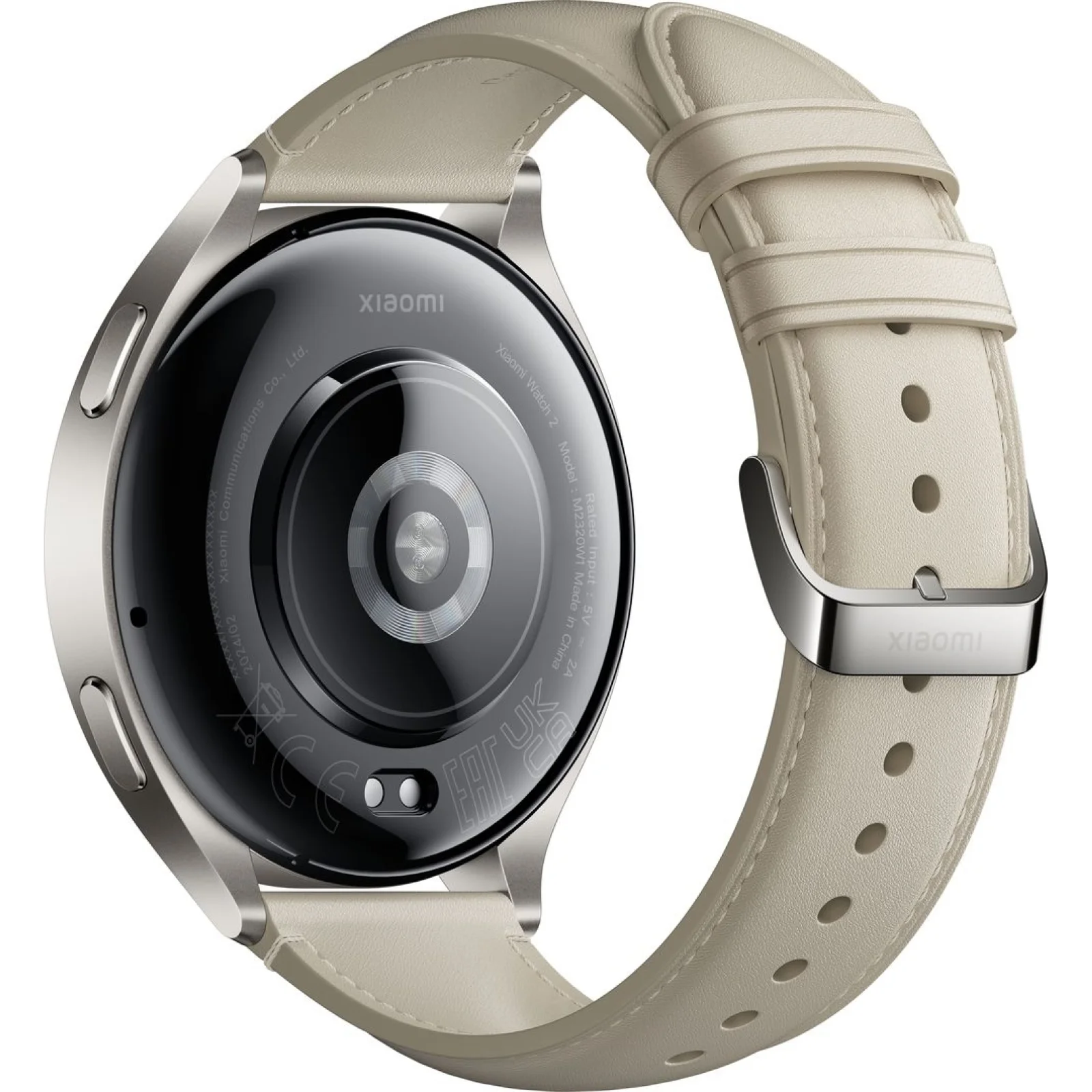 Смарт-годинник Xiaomi Watch 2 Titan Gray Case with White Leather Strap (BHR9306GL) EU