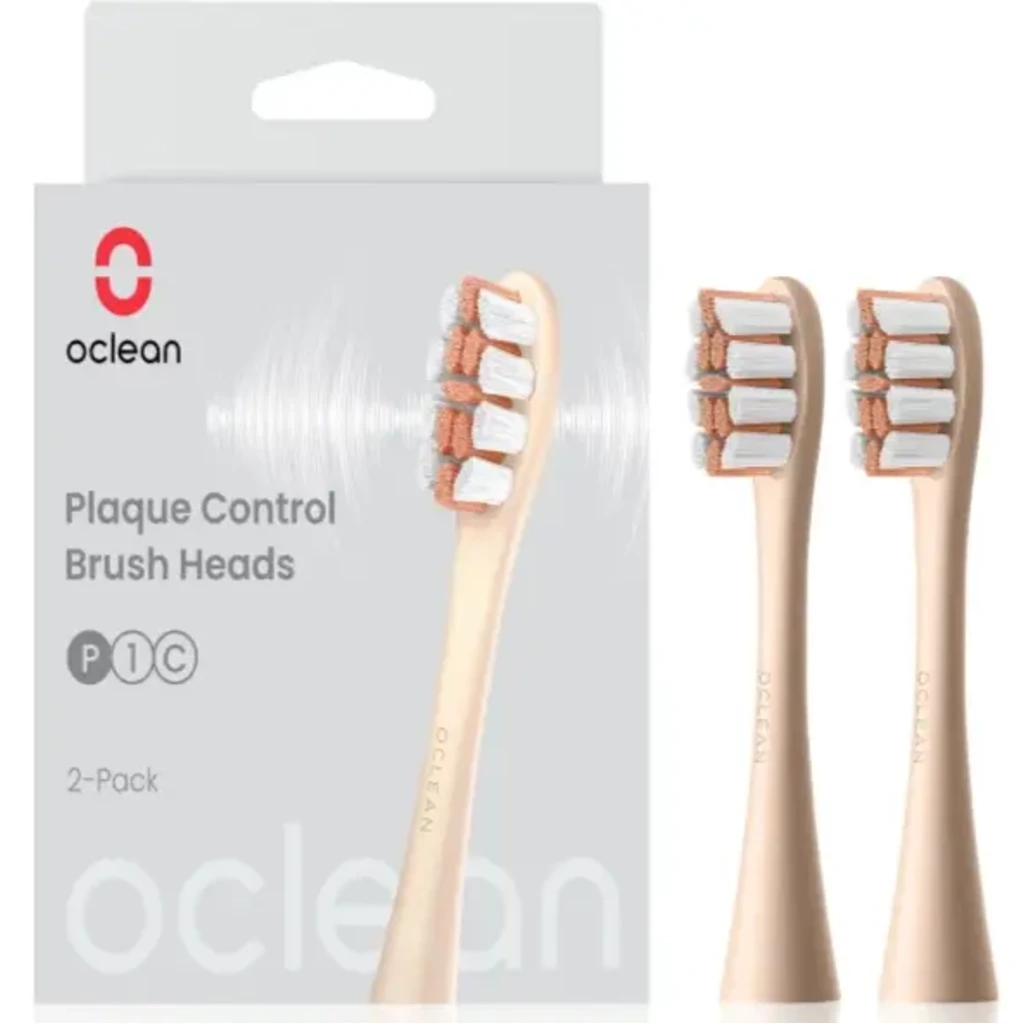 Насадка для зубной щетки Oclean X10/XPro/X/One/SE/Air/Z1 Standard Head Golden (2 шт) (P1C8)